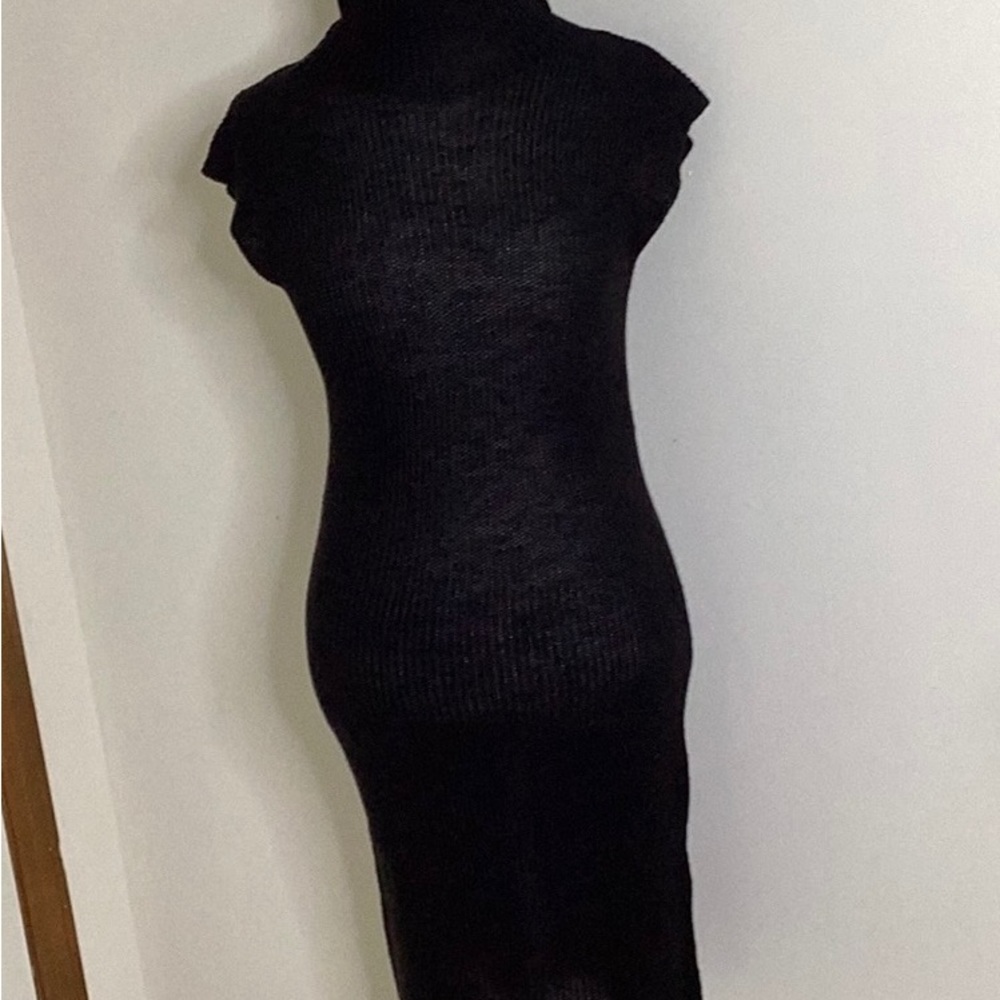 NWT, Max Studio, Blk knit sweater dress, med